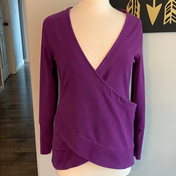 Lucy Tops - Purple Lucy cross front pullover